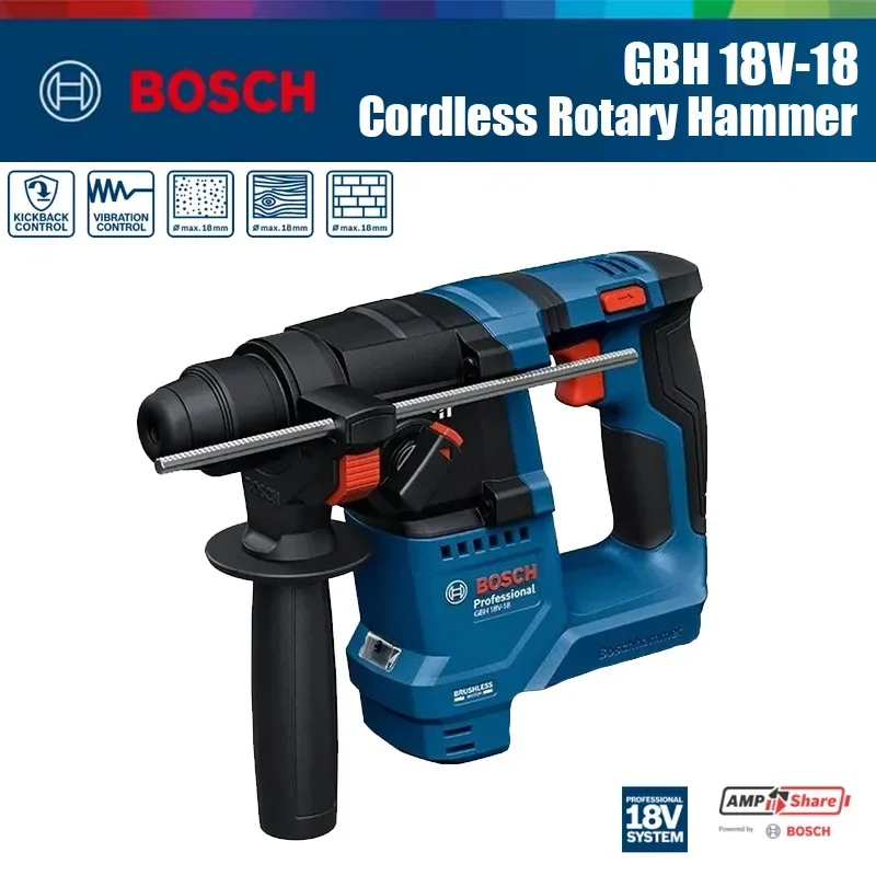 Bosch GBH 18V-18 Cordless Rota - Power Tools Professional ulasan dan harga