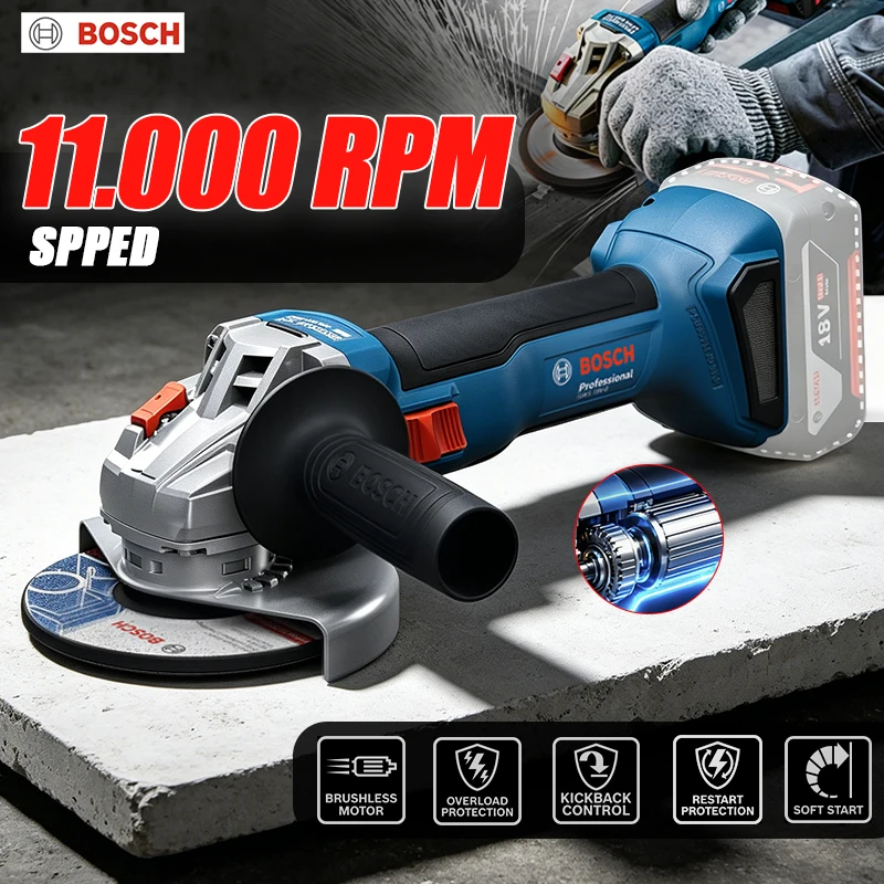 BOSCH GWS 18V-8 Cordless Angle - Power Tools Professional ulasan dan harga