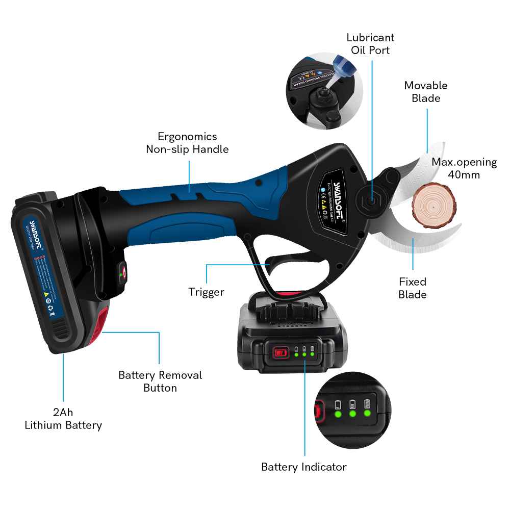 Electric Pruning Shears 40MM S - Power Tools Electrical ulasan dan harga