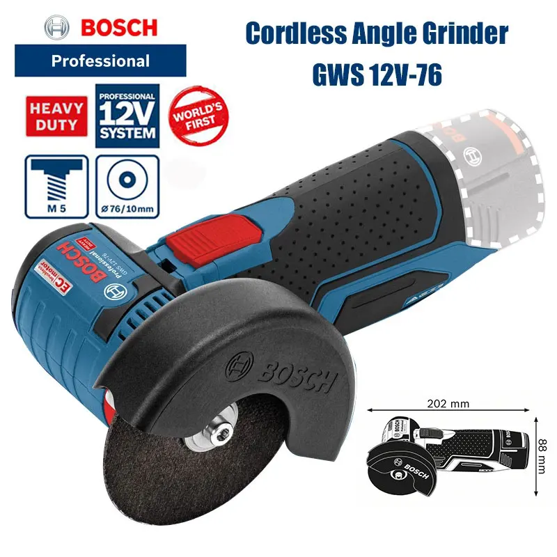 Bosch  GWS 12V-76 Professional - Power Tools Professional ulasan dan harga