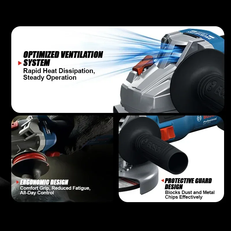 BOSCH GWS 18V-8 Cordless Angle - Power Tools Professional ulasan dan harga