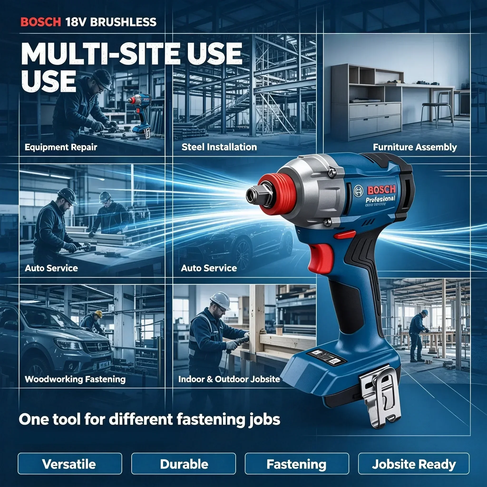 Bosch GDX 18V-285 Cordless Imp - Power Tools Professional ulasan dan harga