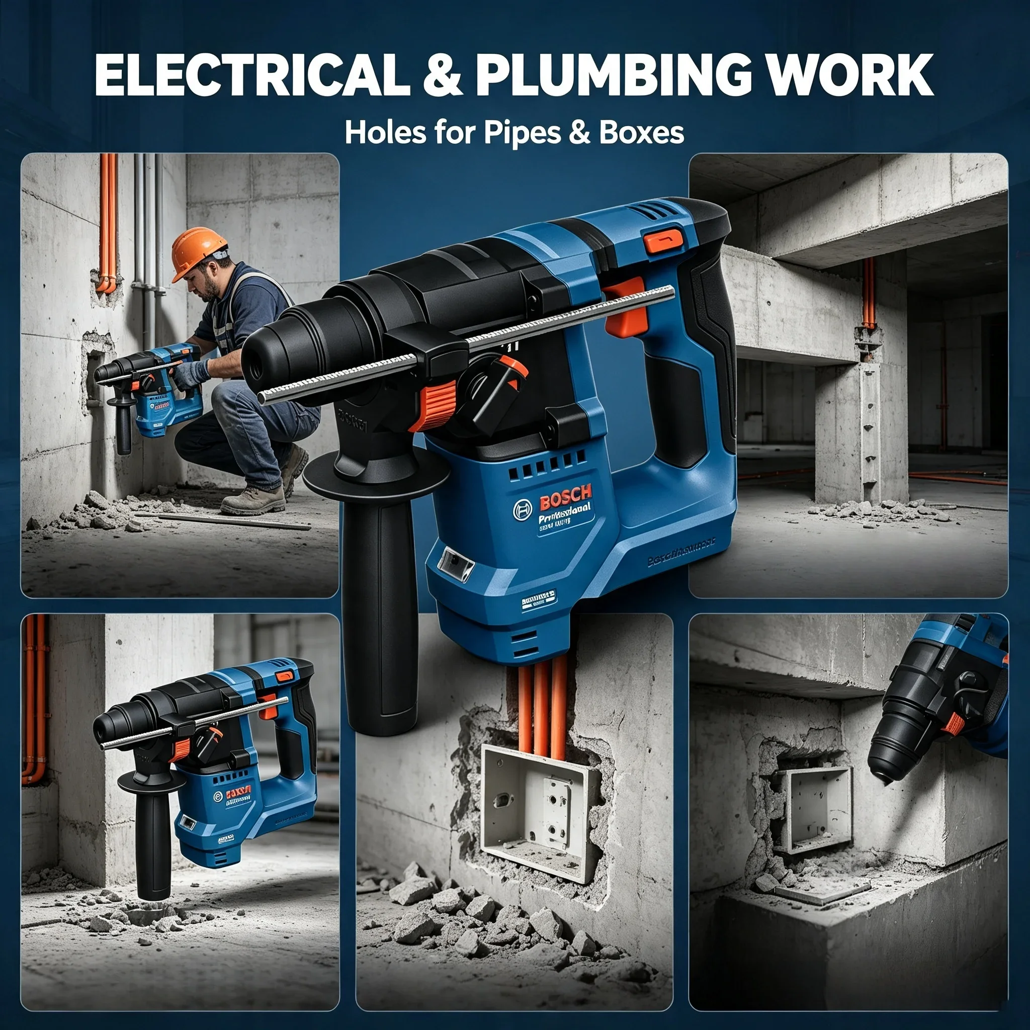 Bosch GBH 18V-18 Cordless Rota - Power Tools Professional ulasan dan harga
